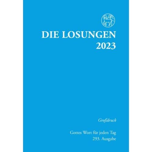 Die Losungen 2023 - Großdruck Kartoniert, hellblau