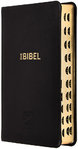 Schlachter 2000 Bibel - Taschenausgabe (Kalbsleder schwarz, flexibel, Goldschnitt, Griffregister)